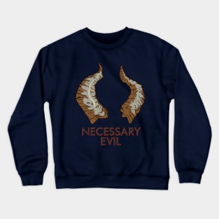 Necessary Evil, Horns Crewneck Sweatshirt